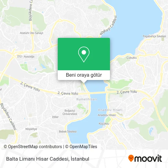 Balta Limanı Hisar Caddesi harita