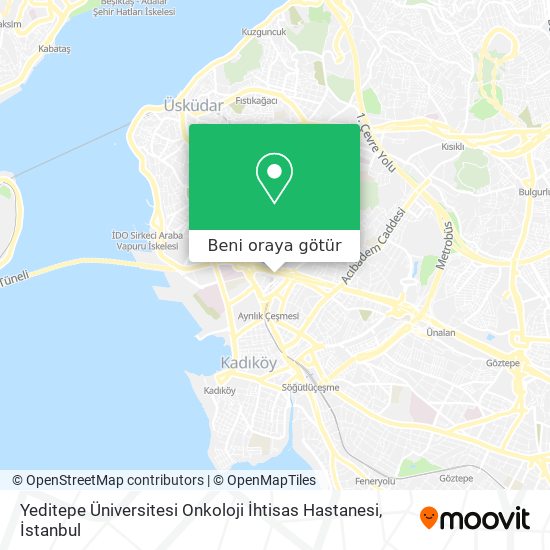 Yeditepe Üniversitesi Onkoloji İhtisas Hastanesi harita