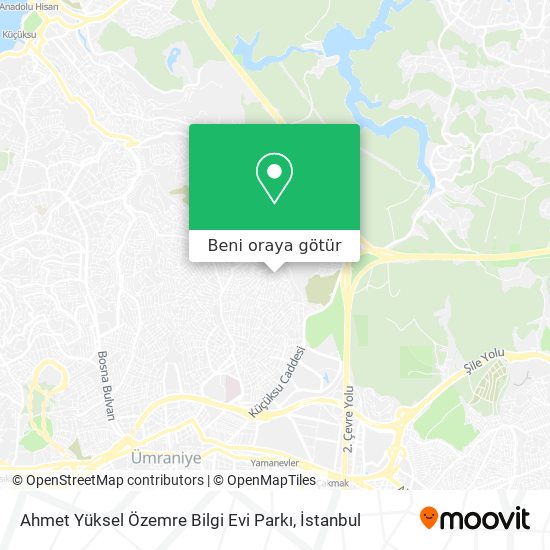 Ahmet Yüksel Özemre Bilgi Evi Parkı harita
