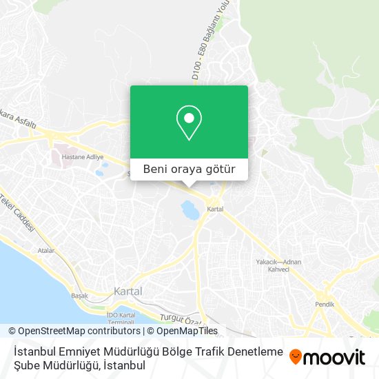 İstanbul Emniyet Müdürlüğü Bölge Trafik Denetleme Şube Müdürlüğü harita