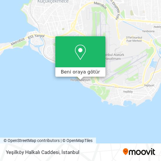 Yeşilköy Halkalı Caddesi harita