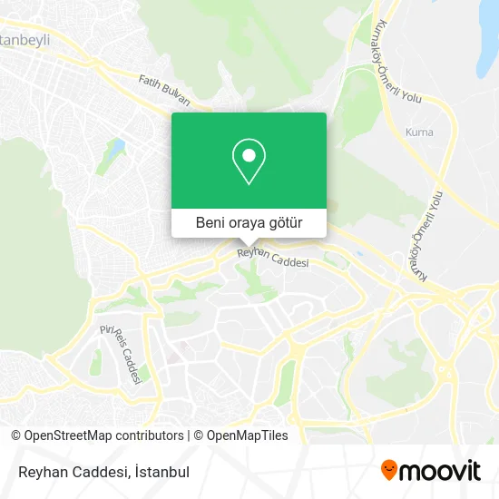 Reyhan Caddesi harita