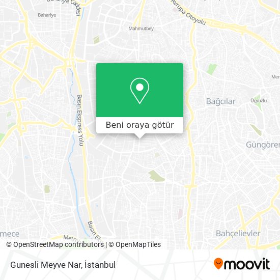 Gunesli Meyve Nar harita