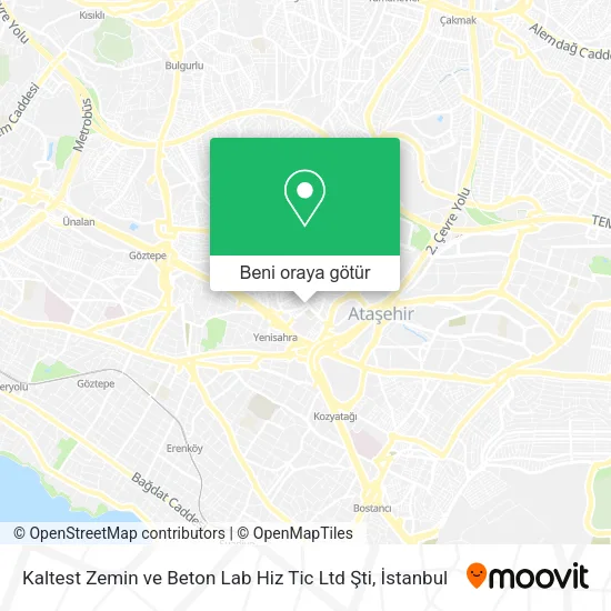 Kaltest Zemin ve Beton Lab Hiz Tic Ltd Şti harita