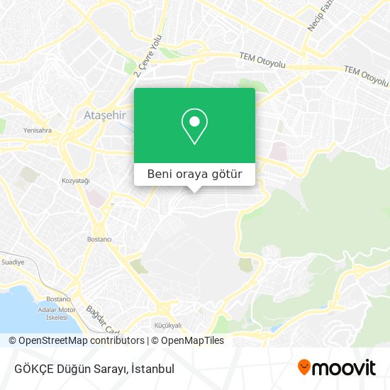 GÖKÇE Düğün Sarayı harita