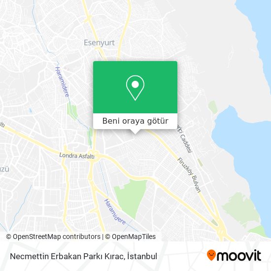 Necmettin Erbakan Parkı Kırac harita
