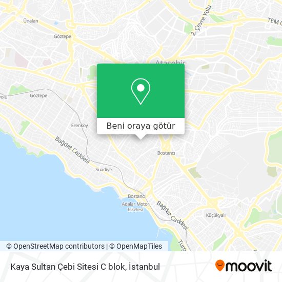 Kaya Sultan Çebi Sitesi C blok harita