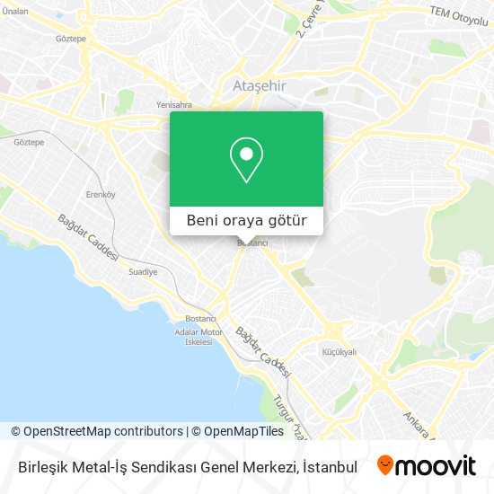 Birleşik Metal-İş Sendikası Genel Merkezi harita