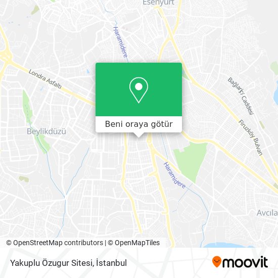 Yakuplu Özugur Sitesi harita