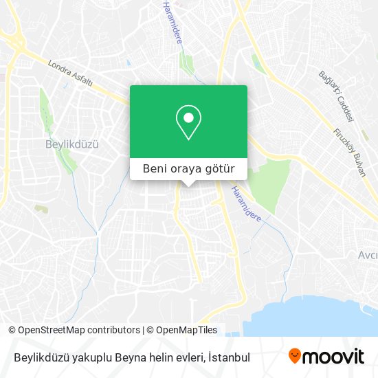 Beylikdüzü yakuplu Beyna helin evleri harita