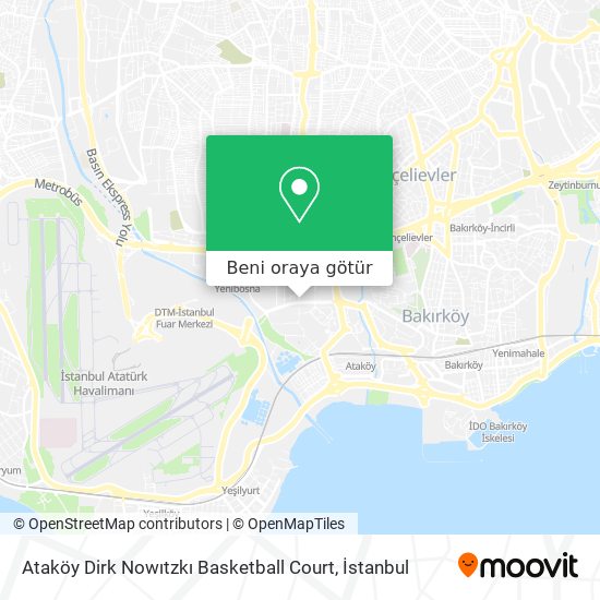 Ataköy Dirk Nowıtzkı Basketball Court harita