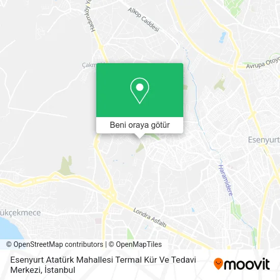 Esenyurt Atatürk Mahallesi Termal Kür Ve Tedavi Merkezi harita