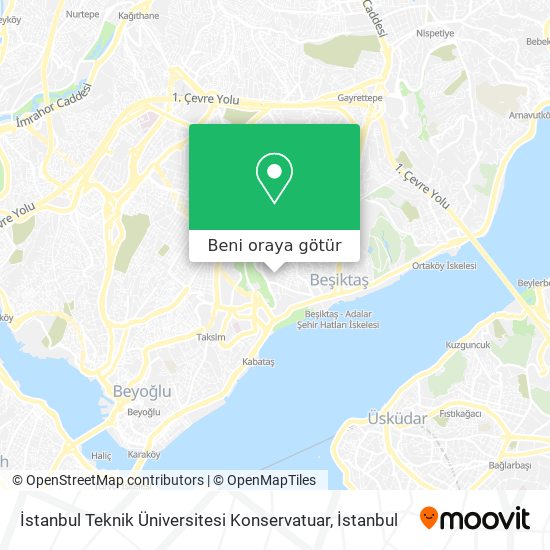 İstanbul Teknik Üniversitesi Konservatuar harita