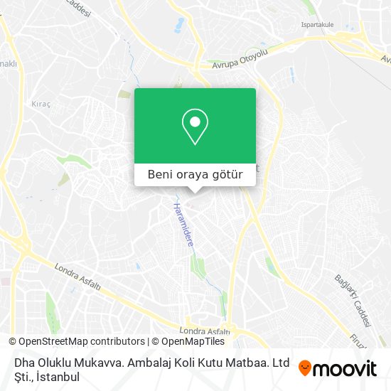 Dha Oluklu Mukavva. Ambalaj Koli Kutu Matbaa. Ltd Şti. harita