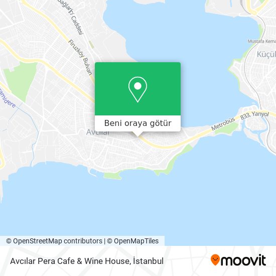 Avcılar Pera Cafe & Wine House harita