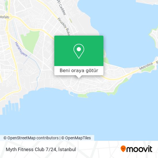 Myth Fitness Club 7/24 harita