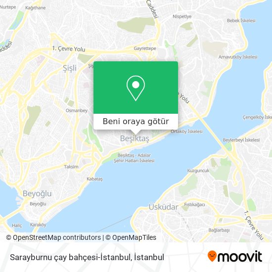 Sarayburnu çay bahçesi-İstanbul harita