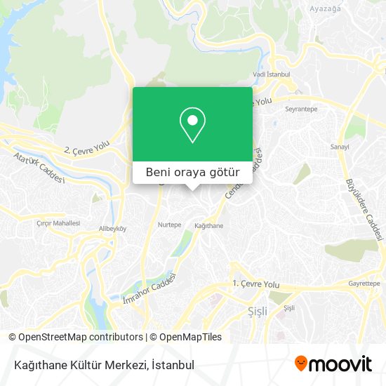 Kağıthane Kültür Merkezi harita