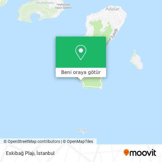 Eskibağ Plajı harita