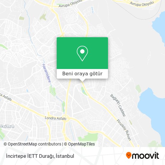 İncirtepe İETT Durağı harita