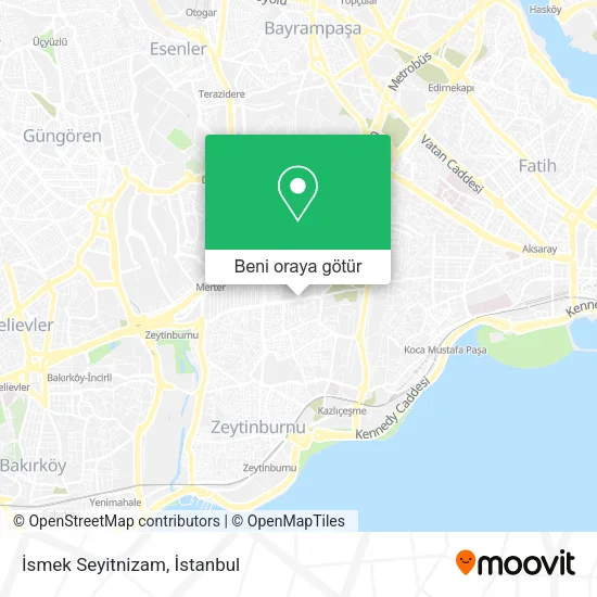 İsmek Seyitnizam harita