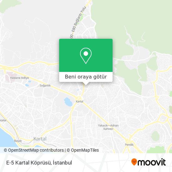 E-5  Kartal Köprüsü harita
