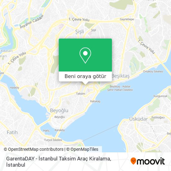 GarentaDAY - İstanbul Taksim Araç Kiralama harita