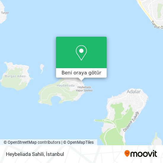 Heybeliada Sahili harita