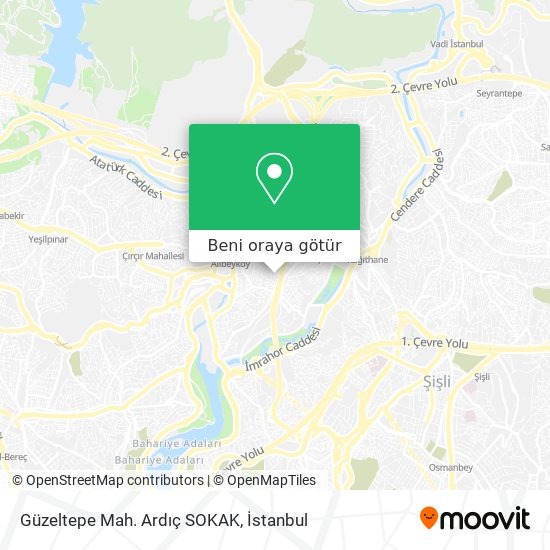 Güzeltepe Mah. Ardıç  SOKAK harita