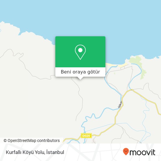 Kurfallı Köyü Yolu harita