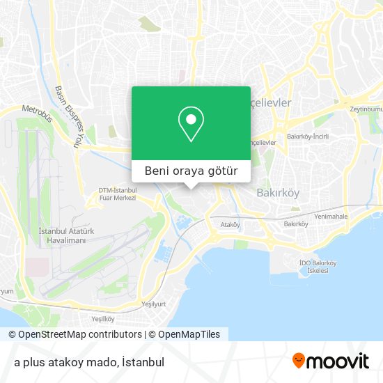 a plus atakoy mado harita