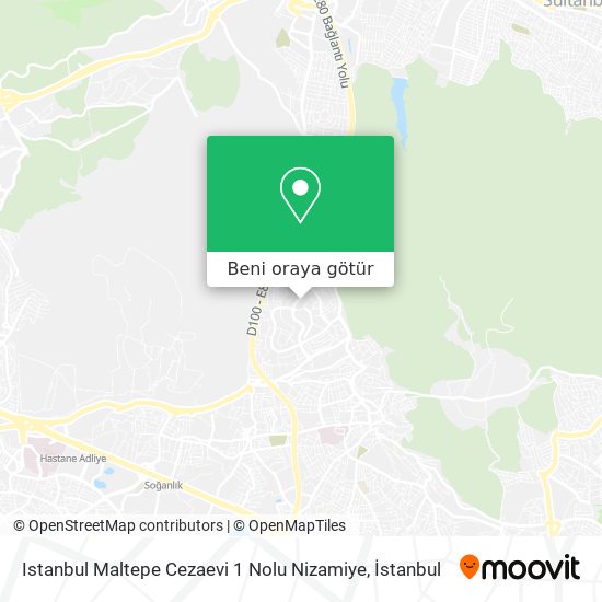 Istanbul Maltepe Cezaevi 1 Nolu Nizamiye harita