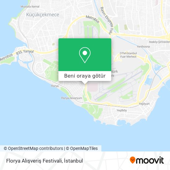 Florya Alışveriş Festivali harita