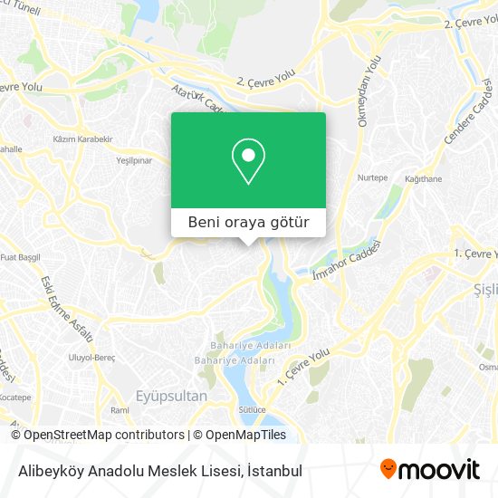 Alibeyköy Anadolu Meslek Lisesi harita