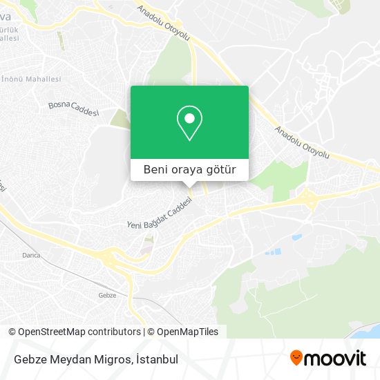 Gebze Meydan Migros harita