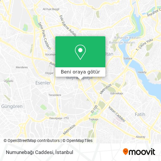 Numunebağı Caddesi harita