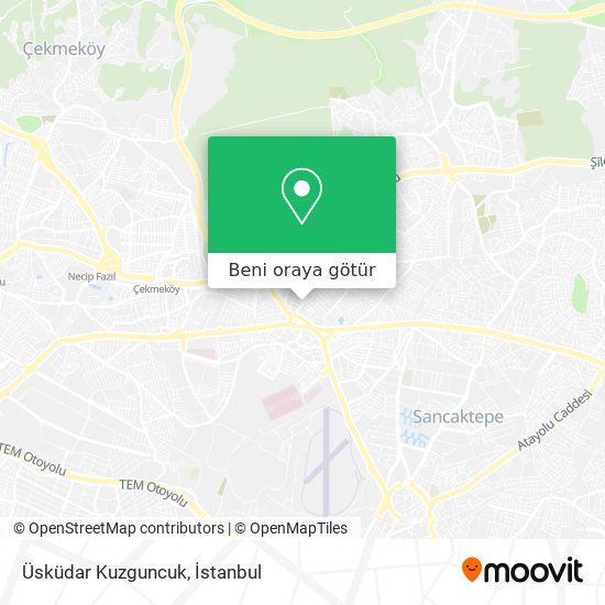Üsküdar Kuzguncuk harita