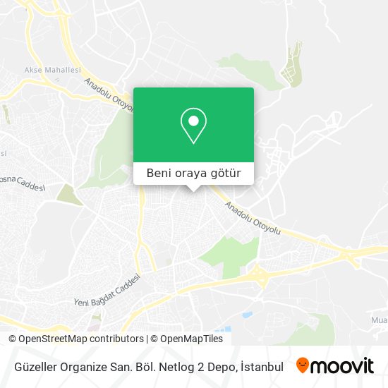 Güzeller Organize San. Böl. Netlog 2 Depo harita