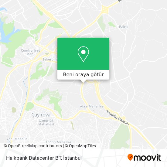 Halkbank Datacenter BT harita