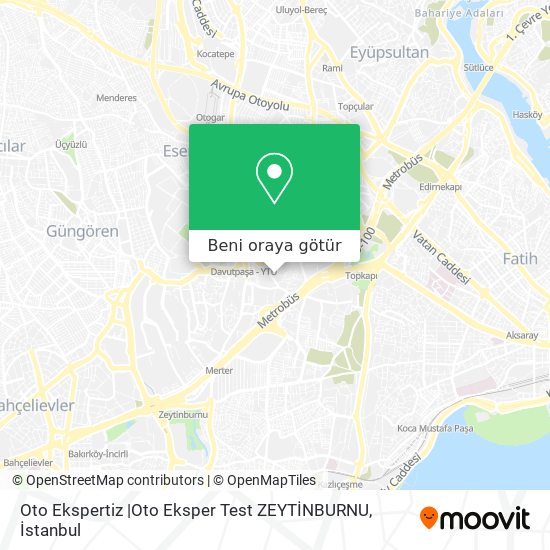 Oto Ekspertiz |Oto Eksper Test ZEYTİNBURNU harita