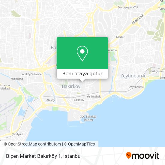 Biçen Market Bakırköy 1 harita