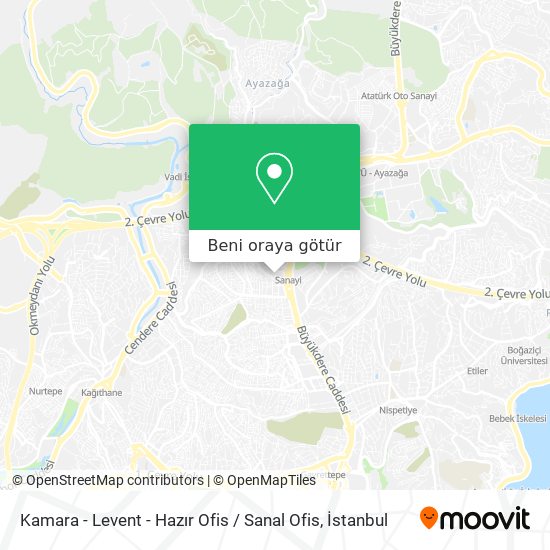 Kamara - Levent - Hazır Ofis / Sanal Ofis harita