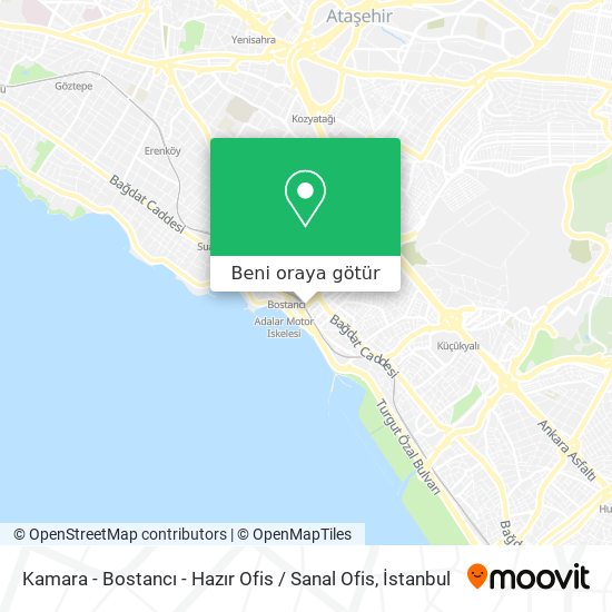 Kamara - Bostancı - Hazır Ofis / Sanal Ofis harita