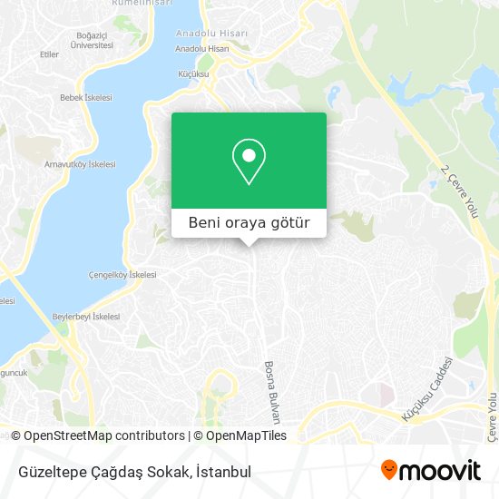 Güzeltepe Çağdaş Sokak harita