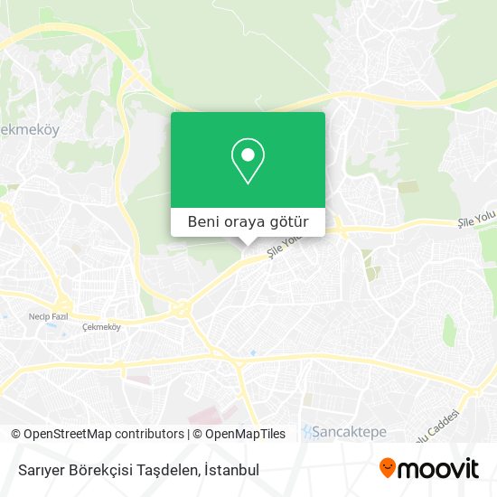Sarıyer Börekçisi Taşdelen harita