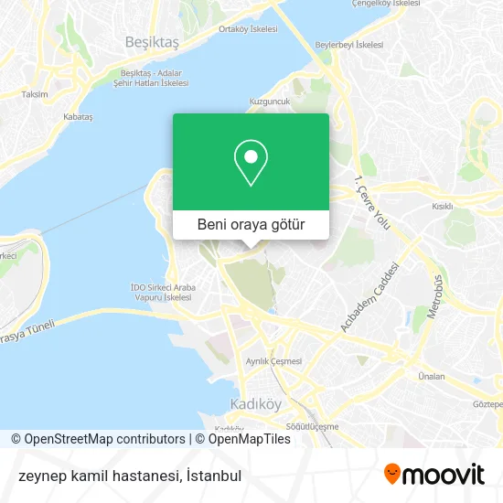 zeynep kamil hastanesi harita