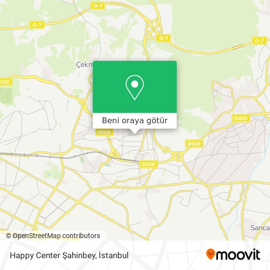 Happy Center Şahinbey harita