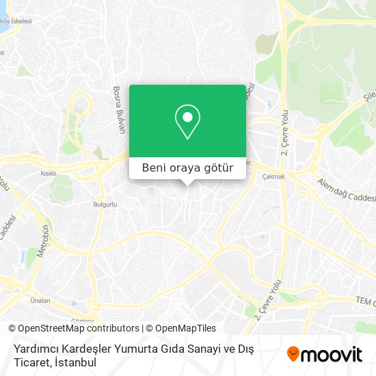 Yardımcı Kardeşler Yumurta Gıda Sanayi ve Dış Ticaret harita