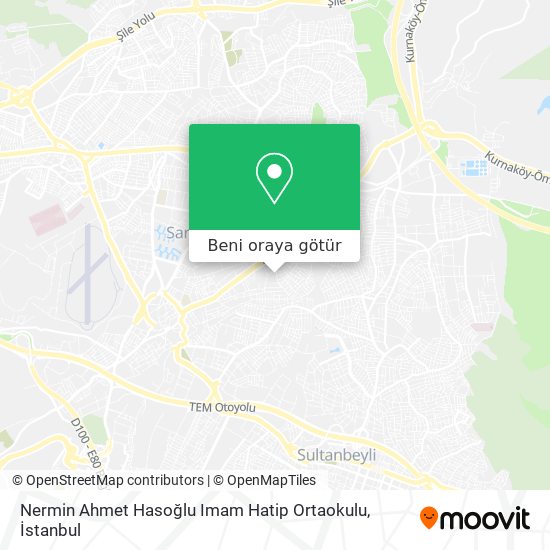 Nermin Ahmet Hasoğlu Imam Hatip Ortaokulu harita