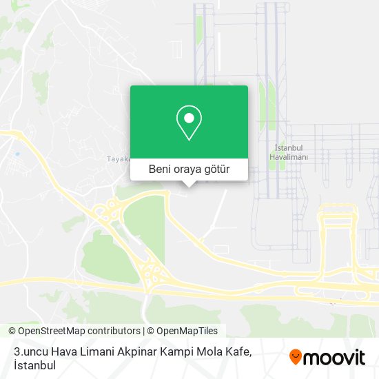 3.uncu Hava Limani Akpinar Kampi Mola Kafe harita